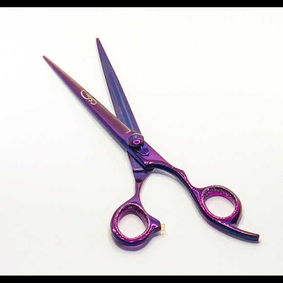 Barber Cutting Scissor Japanese Steel Purple - Picture 4 of 5